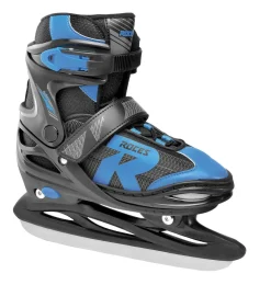 Roces Adjustable Ice Skate For Kids-Mod. Jokey Ice 2.0 Boy Black-Astro Blue