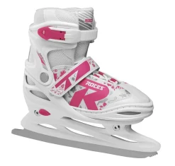 Roces Adjustable Ice Skate For Kids-Mod. Jokey Ice 2.0 Girl White-Fuchsia
