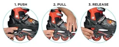 Roces Adjustable Inline Skate For Kids-Mod. Compy 8.0 Girl White-Violet