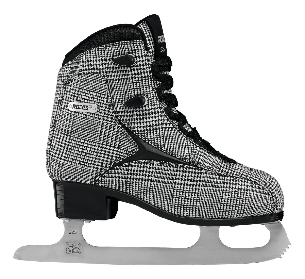Roces Ice Skate-Mod. Brits Check Black, White Silver