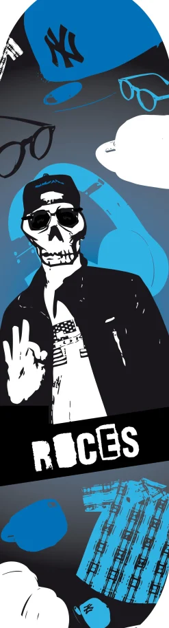 Roces Mini Skateboard-Mod. Skull Boy