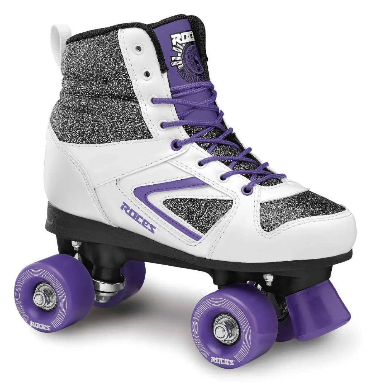 Roces Roller Skate-Mod. Kolossal Glitter-White-Purple