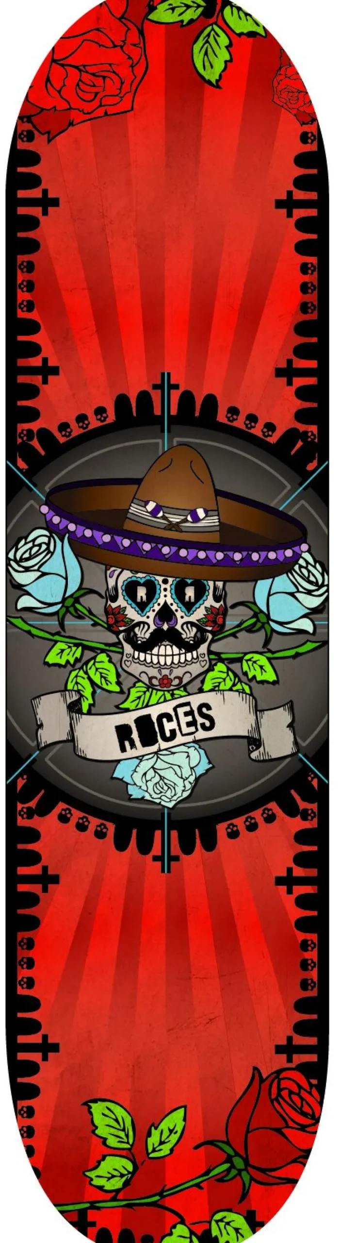 Roces Skateboard-Mod. Calavera