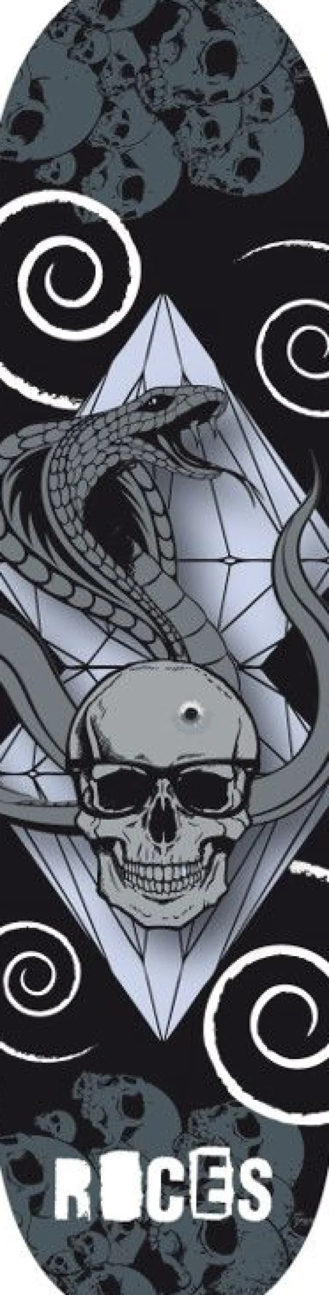 Roces Skateboard-Mod. Snake&Skull