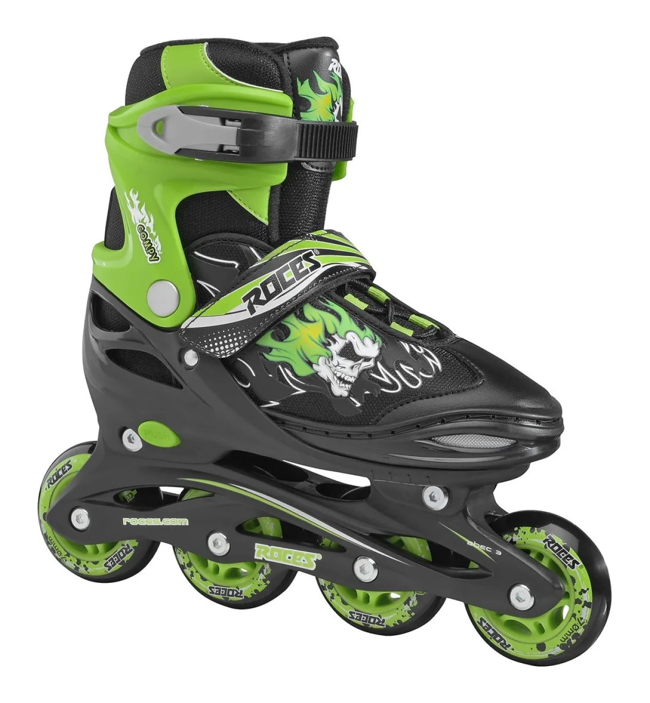 Roces The Adjustable Inline Skate Compy 6.0 Boy Black-Light Green